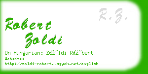 robert zoldi business card